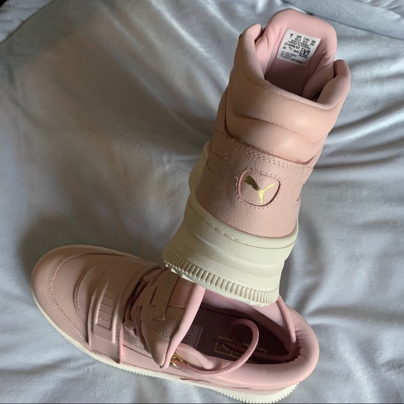 PUMA Deva Boot Womens Marshmallow Light Pink Boots - Picture 3 of 6